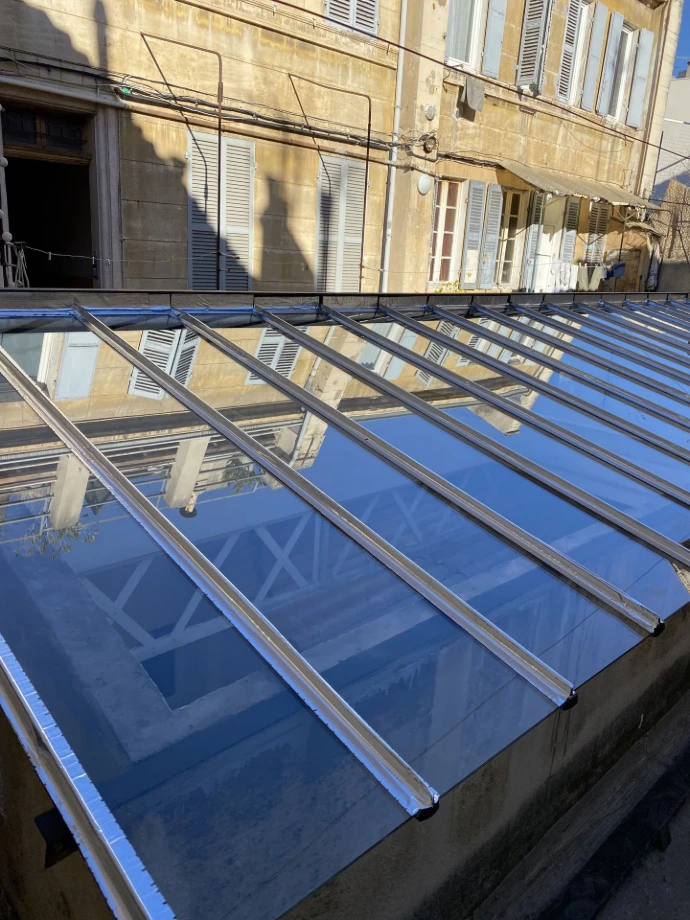 Toiture en verre